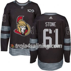 Ottawa Senators tröja Mark Stone 61 1917-2017 100th Anniversary Adidas Svart Authentic - NHL Tröjor Herr